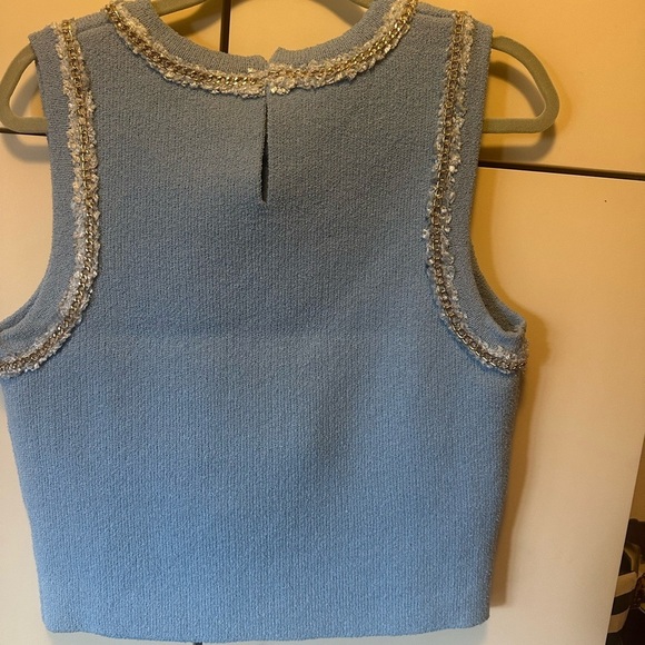 Endless Rose Blue Embellished Boxy Tank Top
New without tag . - Picture 9 of 11